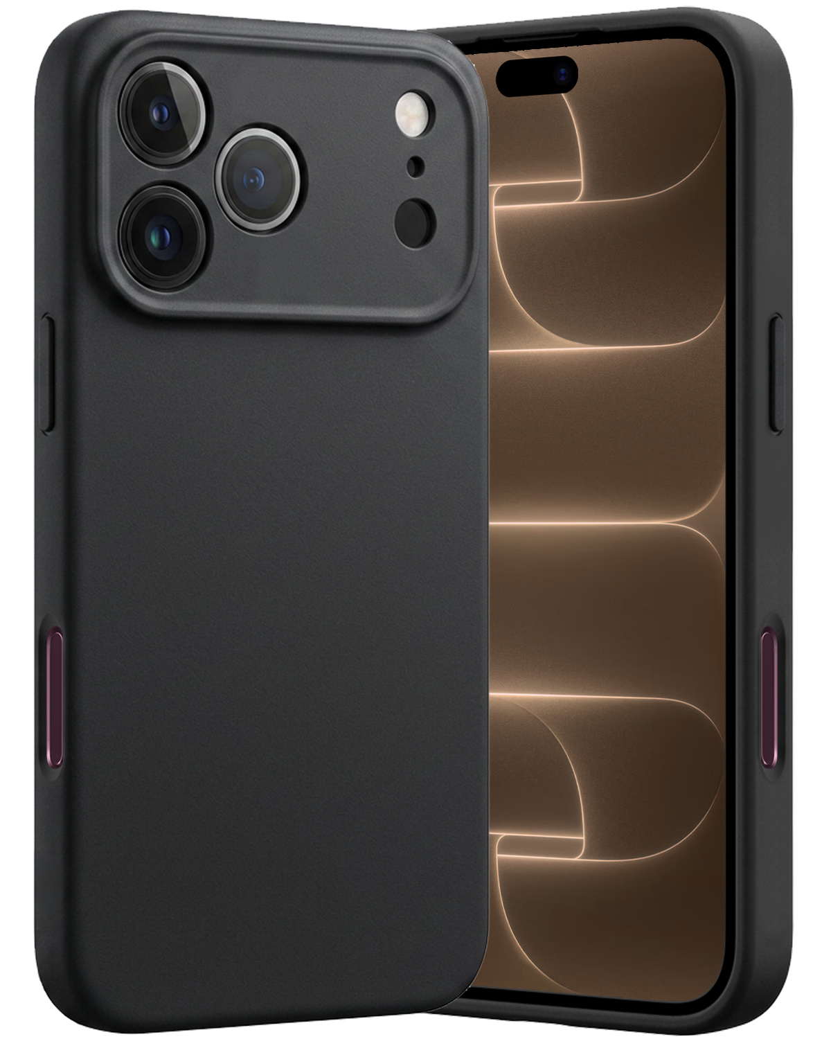 Nomfy Nomfy iPhone 18 Pro Hoesje Siliconen - Zwart