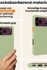 Nomfy Nomfy iPhone 18 Pro Hoesje Siliconen - Groen - 2 PACK