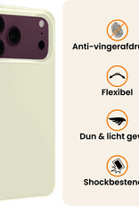 Nomfy Nomfy iPhone 18 Pro Hoesje Siliconen - Wit - 2 PACK