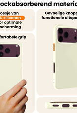 Nomfy Nomfy iPhone 18 Pro Hoesje Siliconen - Wit - 2 PACK
