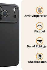 Nomfy Nomfy iPhone 18 Pro Hoesje Siliconen - Zwart - 2 PACK