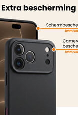 Nomfy Nomfy iPhone 18 Pro Hoesje Siliconen - Zwart - 2 PACK