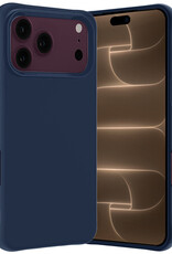 Nomfy Nomfy iPhone 18 Pro Max Hoesje Siliconen - Donkerblauw