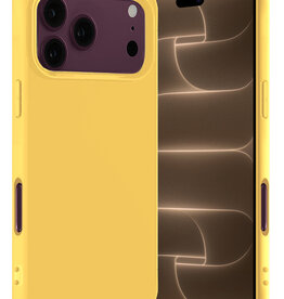 Nomfy Nomfy iPhone 18 Pro Max Hoesje Siliconen - Geel