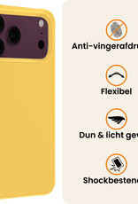 Nomfy Nomfy iPhone 18 Pro Max Hoesje Siliconen - Geel