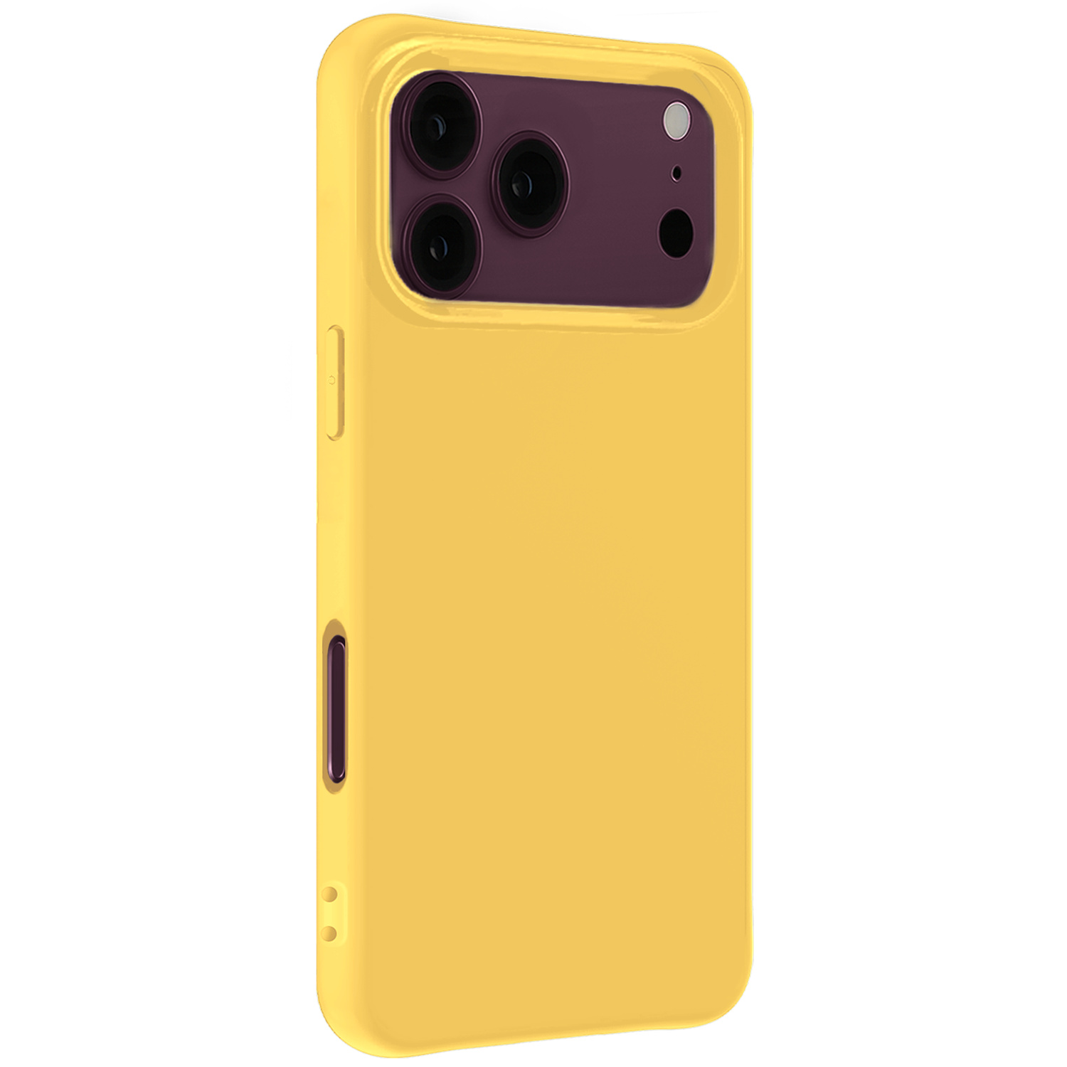 Nomfy Nomfy iPhone 18 Pro Max Hoesje Siliconen - Geel