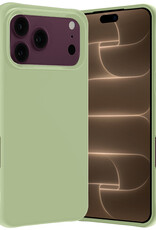 Nomfy Nomfy iPhone 18 Pro Max Hoesje Siliconen - Groen