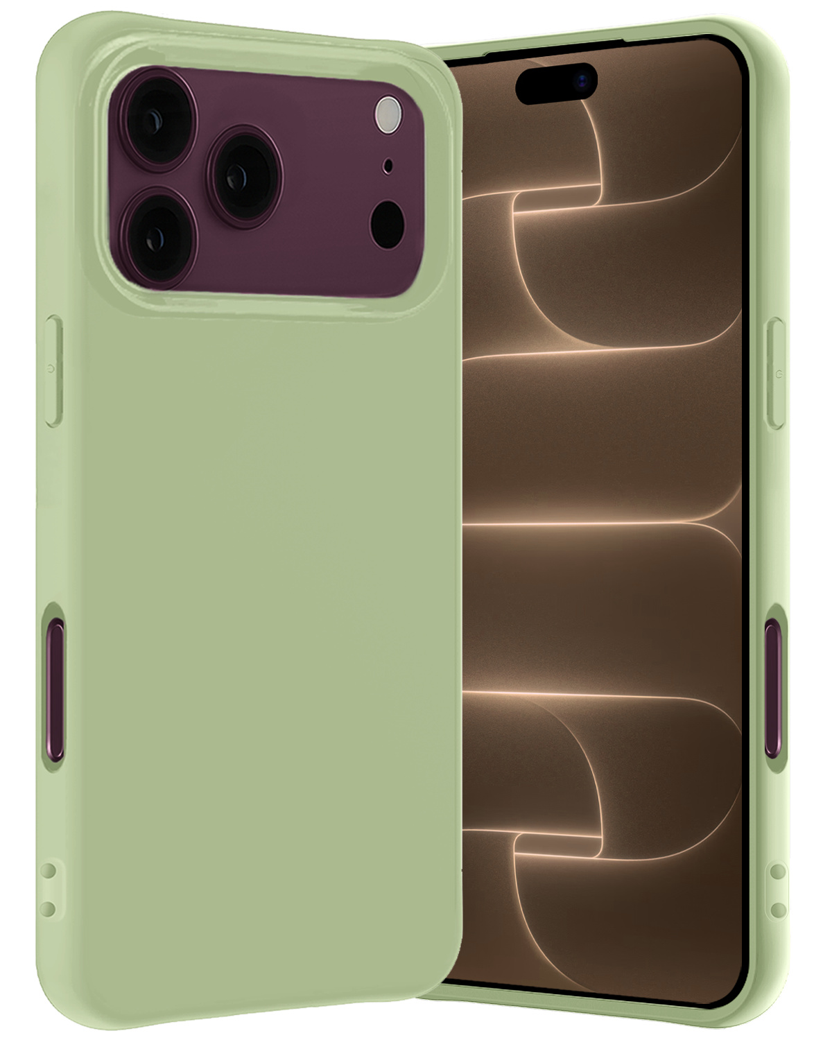 Nomfy Nomfy iPhone 18 Pro Max Hoesje Siliconen - Groen