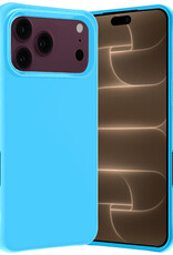 Nomfy Nomfy iPhone 18 Pro Max Hoesje Siliconen - Lichtblauw