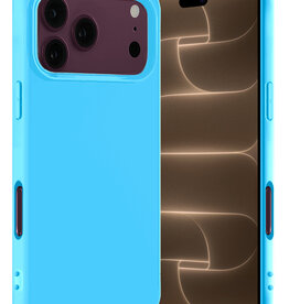 Nomfy Nomfy iPhone 18 Pro Max Hoesje Siliconen - Lichtblauw