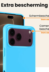 Nomfy Nomfy iPhone 18 Pro Max Hoesje Siliconen - Lichtblauw