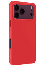 Nomfy Nomfy iPhone 18 Pro Max Hoesje Siliconen - Rood