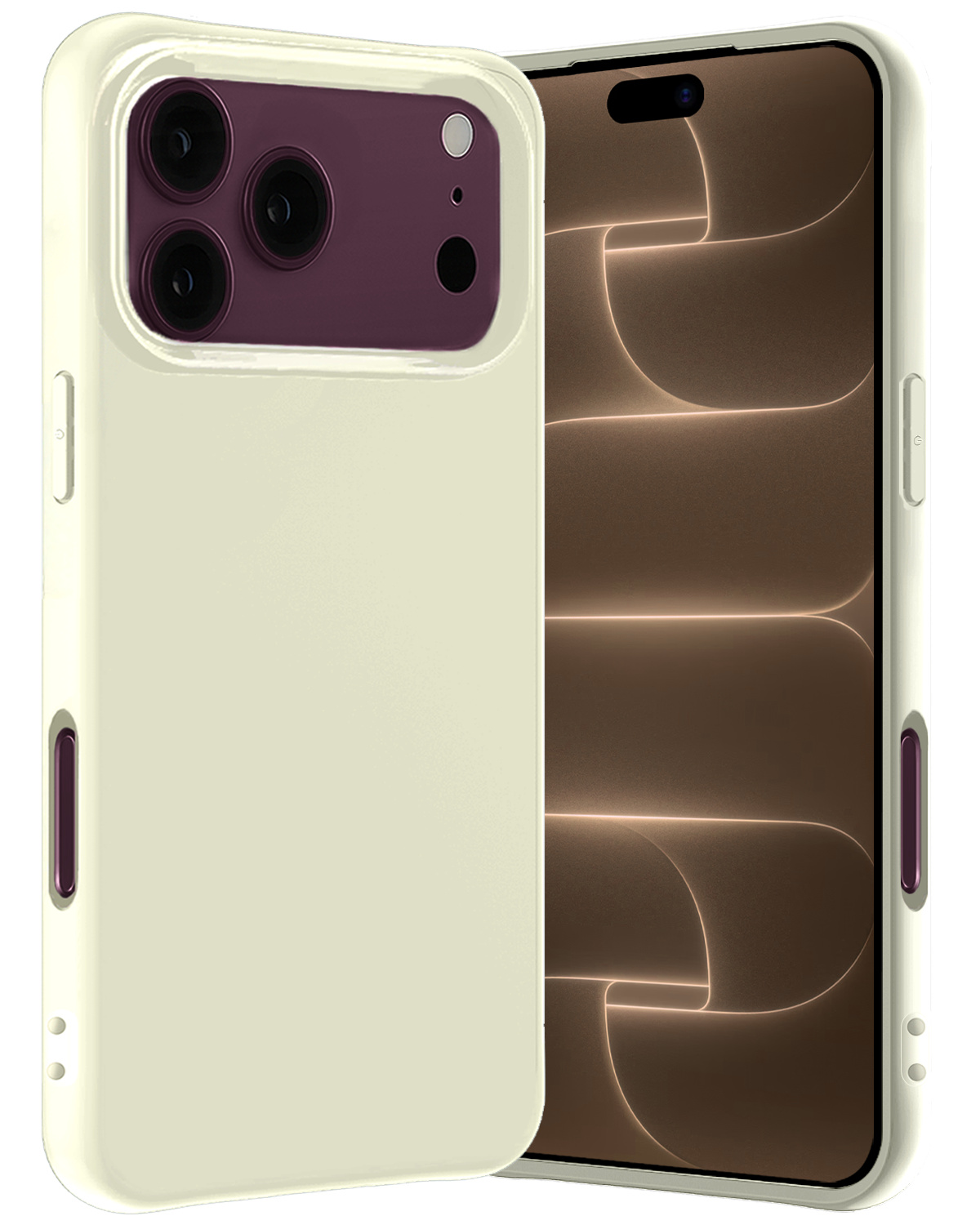Nomfy Nomfy iPhone 18 Pro Max Hoesje Siliconen - Wit