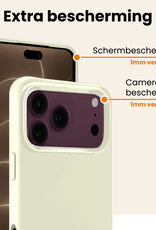 Nomfy Nomfy iPhone 18 Pro Max Hoesje Siliconen - Wit