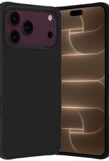 Nomfy Nomfy iPhone 18 Pro Max Hoesje Siliconen - Zwart