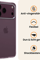 Nomfy Nomfy iPhone 18 Pro Max Hoesje Siliconen - Transparant - 2 PACK