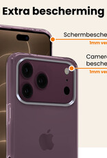Nomfy Nomfy iPhone 18 Pro Max Hoesje Siliconen - Transparant - 2 PACK