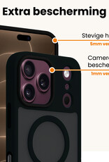 Nomfy Nomfy iPhone 18 Pro Magsafe Hoesje Zwart Met Screenprotector