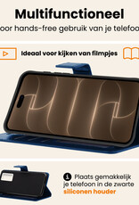 Nomfy Nomfy iPhone 18 Pro Hoesje Bookcase - Donkerblauw