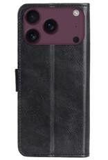 Nomfy Nomfy iPhone 18 Pro Max Hoesje Bookcase - Zwart