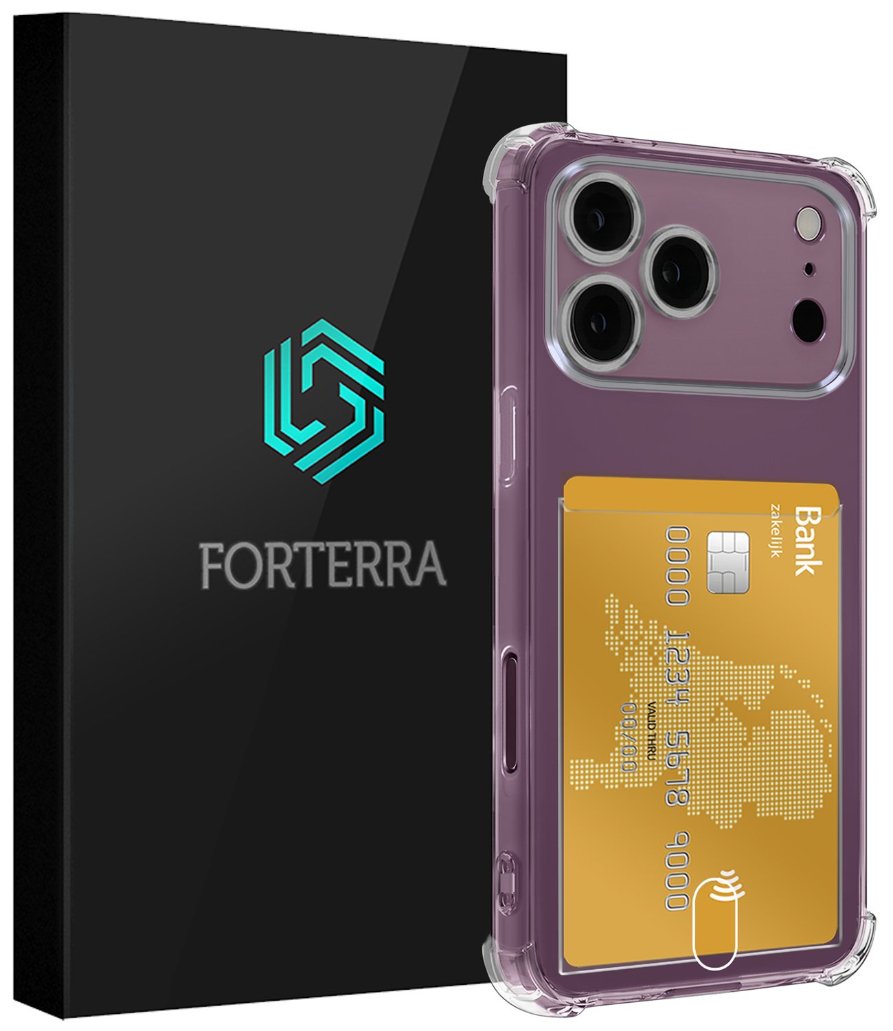 Forterra Forterra iPhone 18 Pro Max Hoesje Pashouder