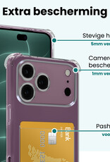 Forterra Forterra iPhone 18 Pro Max Hoesje Pashouder Met Screenprotector