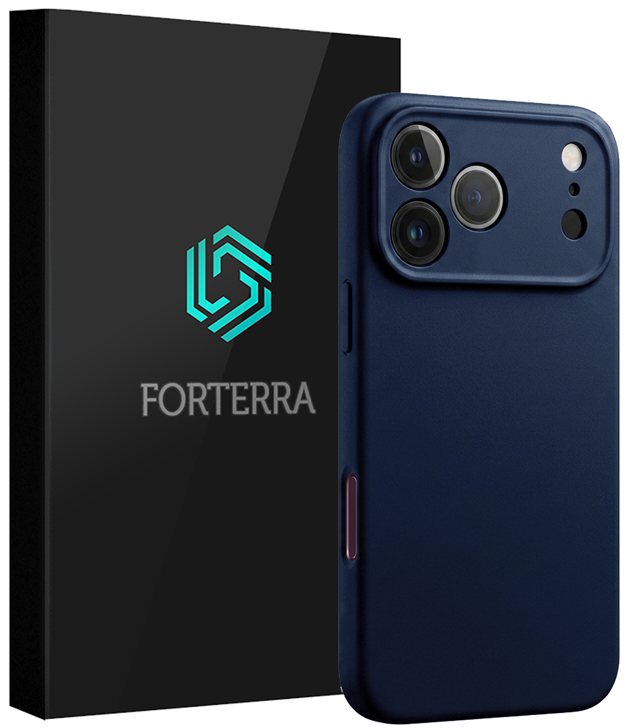 Forterra Forterra iPhone 18 Pro Hoesje Siliconen - Donkerblauw