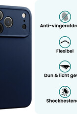 Forterra Forterra iPhone 18 Pro Hoesje Siliconen - Donkerblauw