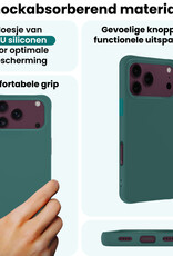 Forterra Forterra iPhone 18 Pro Hoesje Siliconen - Donkergroen