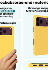 Forterra Forterra iPhone 18 Pro Hoesje Siliconen - Geel