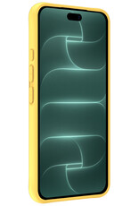Forterra Forterra iPhone 18 Pro Hoesje Siliconen - Geel