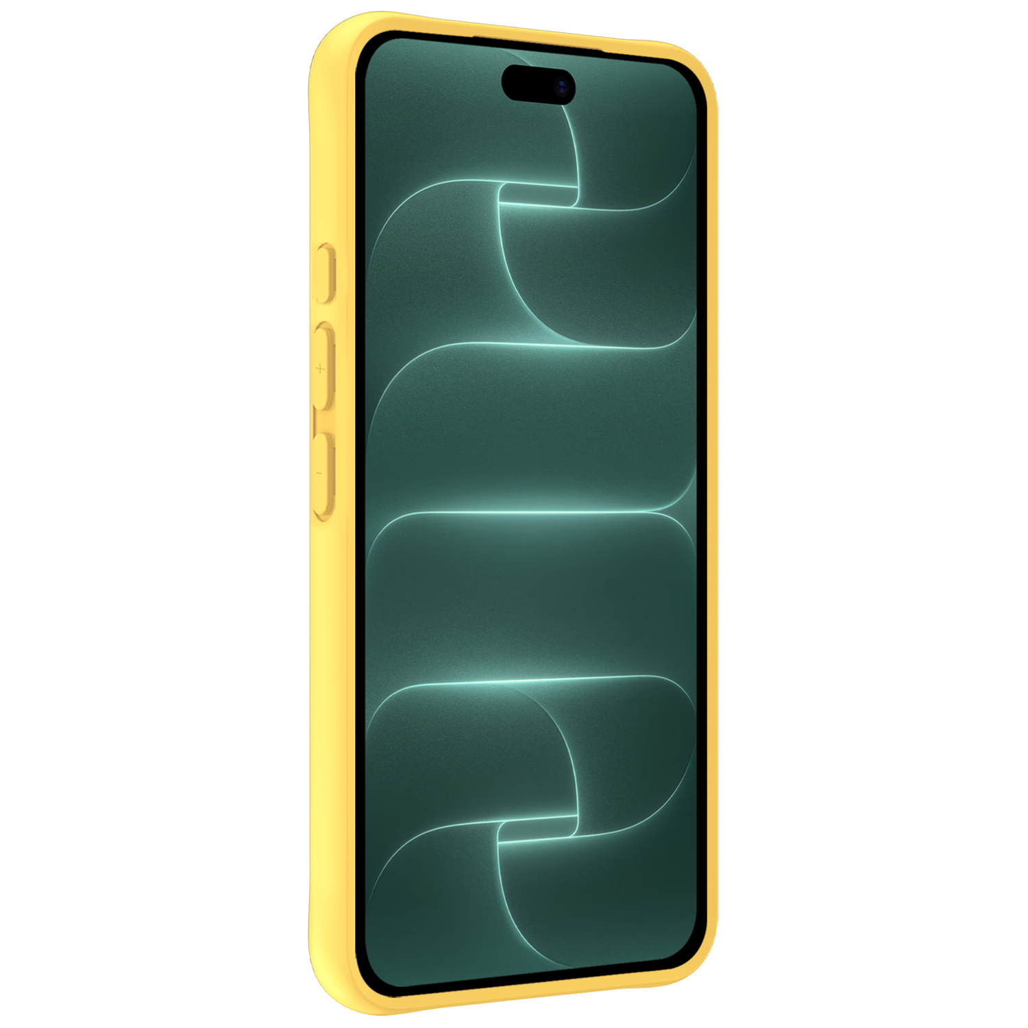 Forterra Forterra iPhone 18 Pro Hoesje Siliconen - Geel