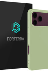 Forterra Forterra iPhone 18 Pro Hoesje Siliconen - Groen