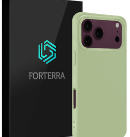 Forterra Forterra iPhone 18 Pro Hoesje Siliconen - Groen