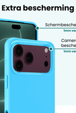 Forterra Forterra iPhone 18 Pro Hoesje Siliconen - Lichtblauw