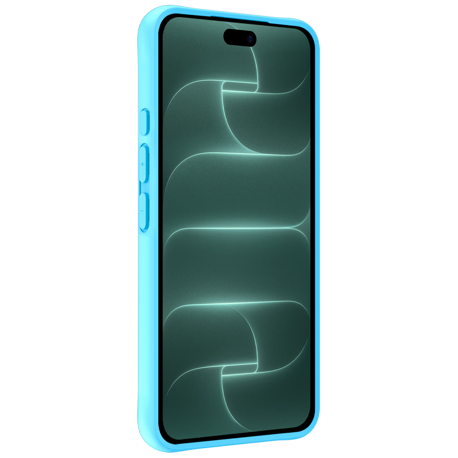 Forterra Forterra iPhone 18 Pro Hoesje Siliconen - Lichtblauw