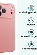 Forterra Forterra iPhone 18 Pro Hoesje Siliconen - Lichtroze