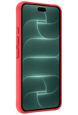 Forterra Forterra iPhone 18 Pro Hoesje Siliconen - Rood