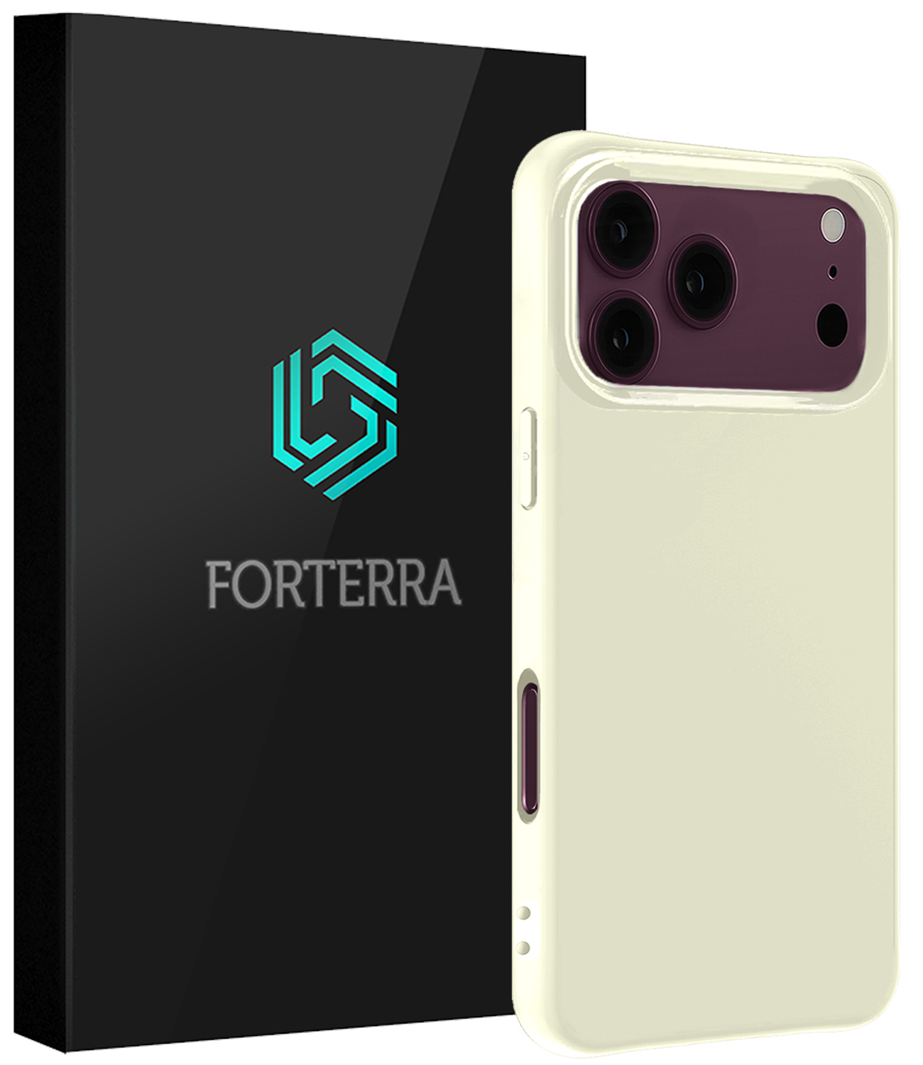 Forterra Forterra iPhone 18 Pro Hoesje Siliconen - Wit