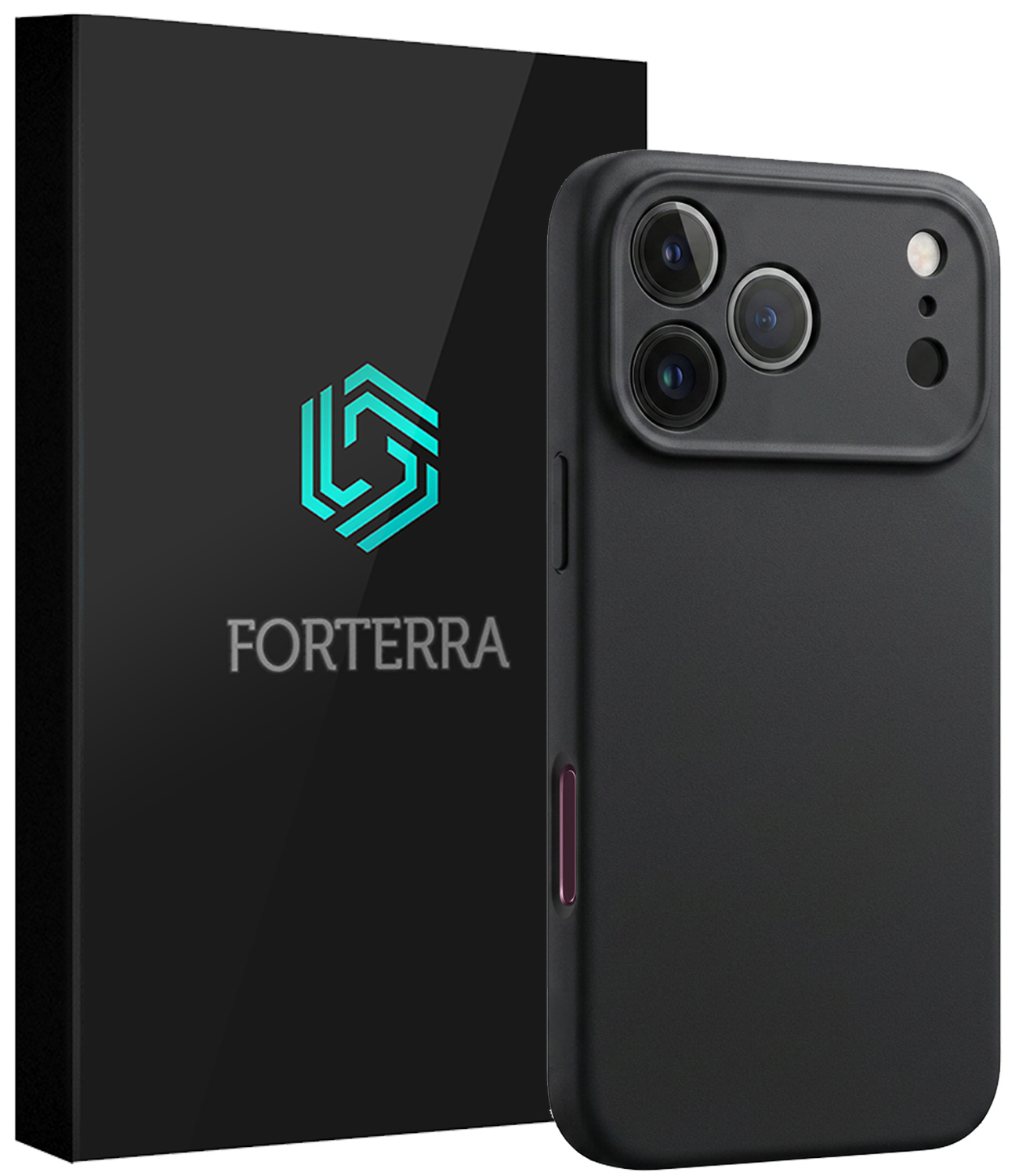 Forterra Forterra iPhone 18 Pro Hoesje Siliconen - Zwart