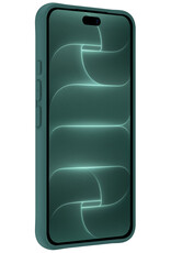 Forterra Forterra iPhone 18 Pro Hoesje Siliconen - Donkergroen - 2 PACK