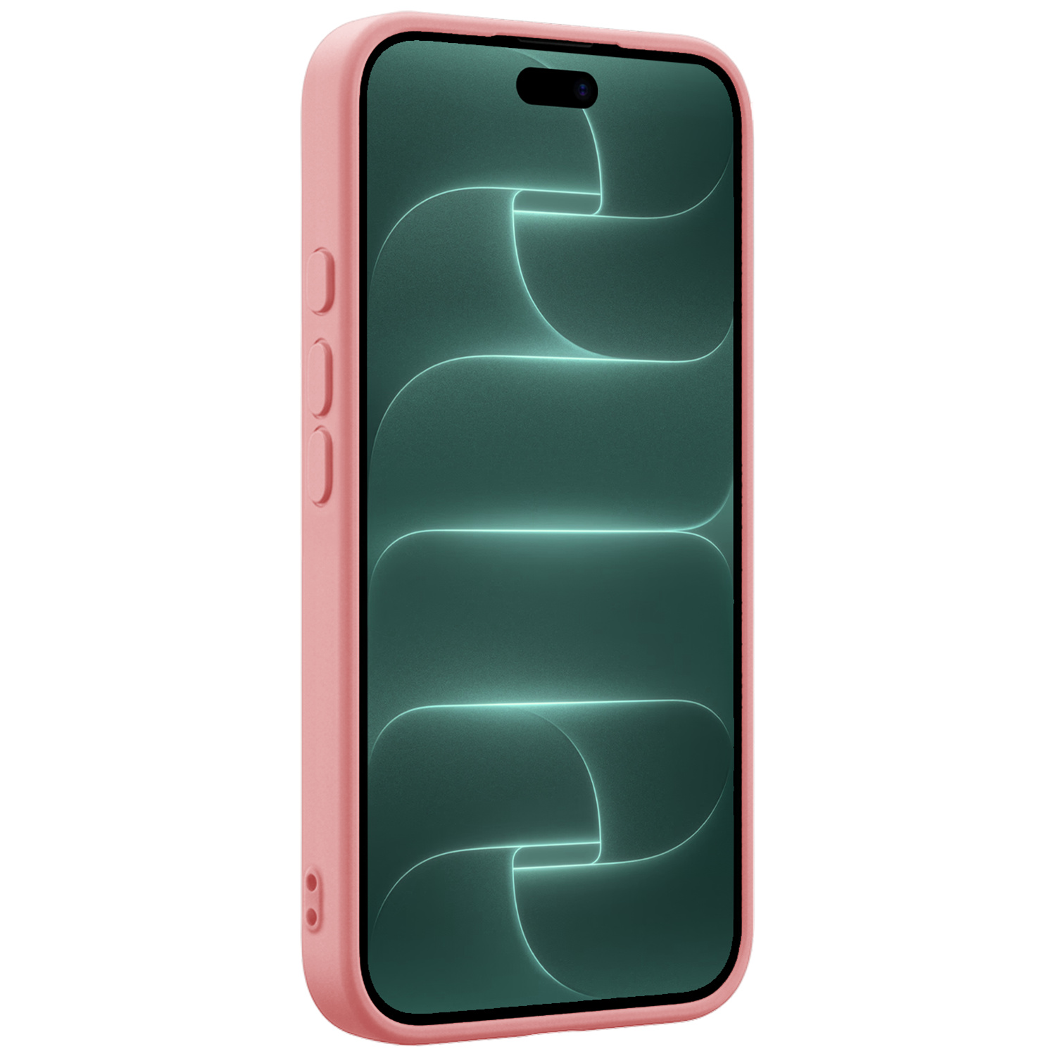 Forterra Forterra iPhone 18 Pro Hoesje Siliconen - Lichtroze - 2 PACK