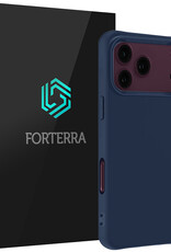 Forterra Forterra iPhone 18 Pro Max Hoesje Siliconen - Donkerblauw