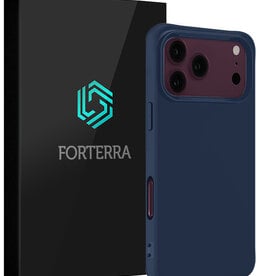 Forterra Forterra iPhone 18 Pro Max Hoesje Siliconen - Donkerblauw