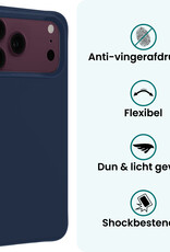 Forterra Forterra iPhone 18 Pro Max Hoesje Siliconen - Donkerblauw