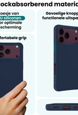 Forterra Forterra iPhone 18 Pro Max Hoesje Siliconen - Donkerblauw