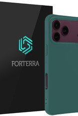 Forterra Forterra iPhone 18 Pro Max Hoesje Siliconen - Donkergroen