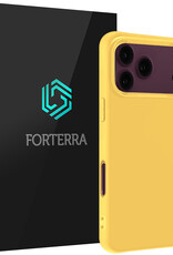 Forterra Forterra iPhone 18 Pro Max Hoesje Siliconen - Geel