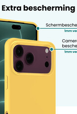 Forterra Forterra iPhone 18 Pro Max Hoesje Siliconen - Geel