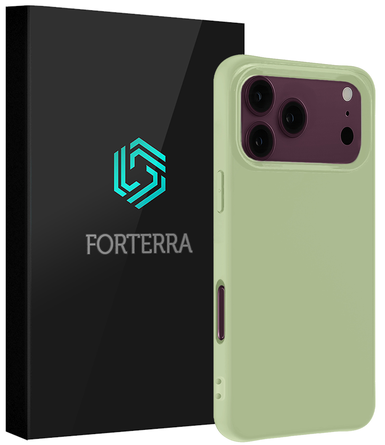 Forterra Forterra iPhone 18 Pro Max Hoesje Siliconen - Groen
